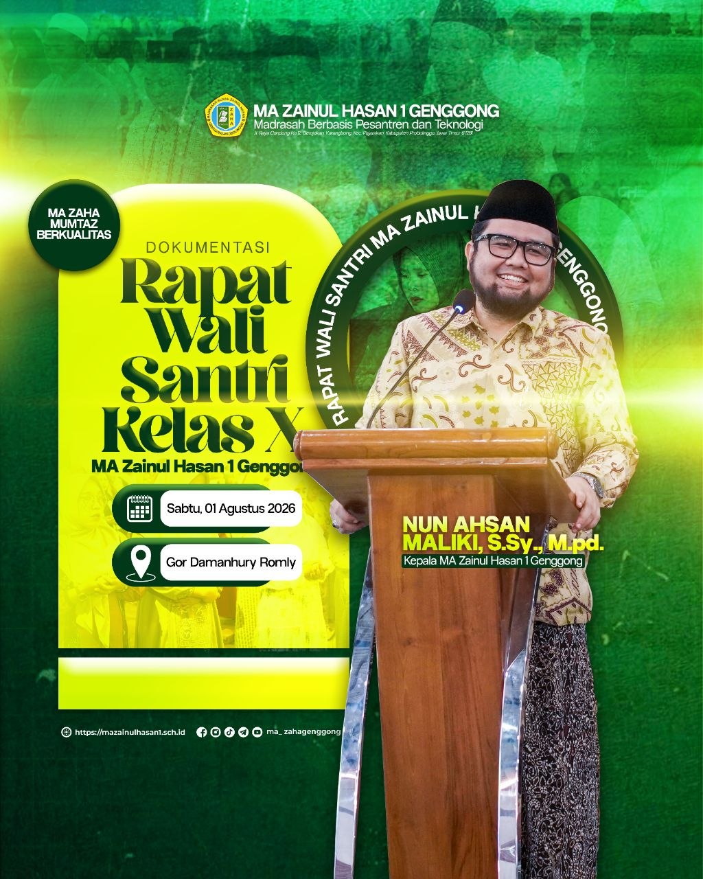 Perkuat Sinergi dengan Wali Santri, MA Zaha 1 Genggong Sosialisasikan Program Pendidikan Tahun Pelajaran 2026–2027